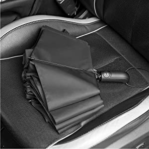 210T Teflon Coating 105cm Span, 10 Rids Black Umbrella