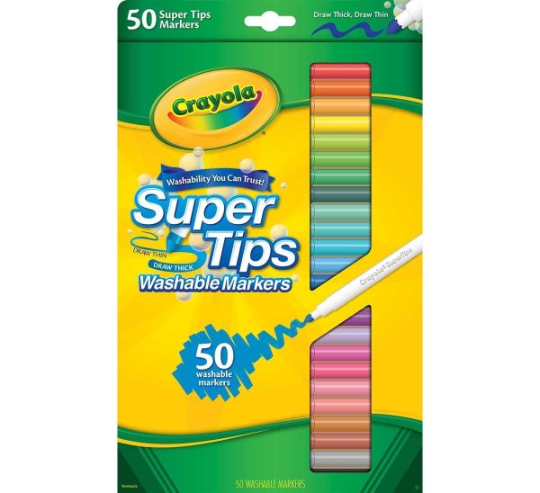 CRAYOLA 58-5050 Super Tips Washable Marker, Pack of 50 - Image 2