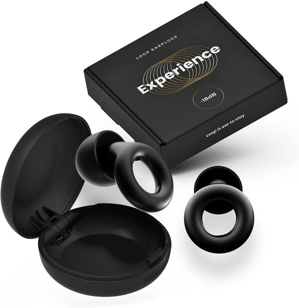 Loop Experience High Fidelity Ear Plugs ?C for Noise Reduction, Concerts, Work, Musicians, Motorcycles and Noise Sensitivity ?C Silicone Ear Tips in XS, S, M, L ?C 18dB Noise Cancelling - Black - Image 6