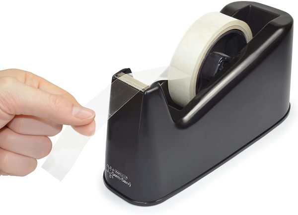 Germ-Savvy Antibacterial: 500 Heavy Duty Tape Dispenser - Black - Image 2