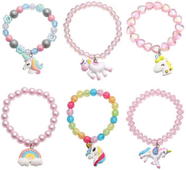 Girls Unicorn Bracelets,Unicorn Girls Jewellery Bracelets Party Bag Stocking Filler Friendship Bracelet Set Toddler Bracelets - Image 7