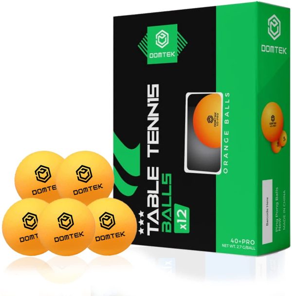 Domtek Ping Pong Balls 3 star- 40 + Pro ABS Table Tennis Balls Pack of 12- Ideal for Indoor and Outdoor Table Tennis - Image 4