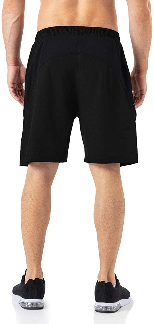 HMIYA Men's Sport Shorts Quick Dry Running Gym Casual Short Lightweight with Zip Pockets - Image 6