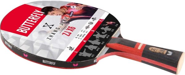 Butterfly Zhang Jike Zjx6 Wakaba Table Tennis Bat - Black/Red - Image 5