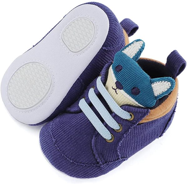 LACOFIA Baby Boys Sneakers Infant Anti-Slip Soft Sole 3D Animal First Walking Shoes - Image 2