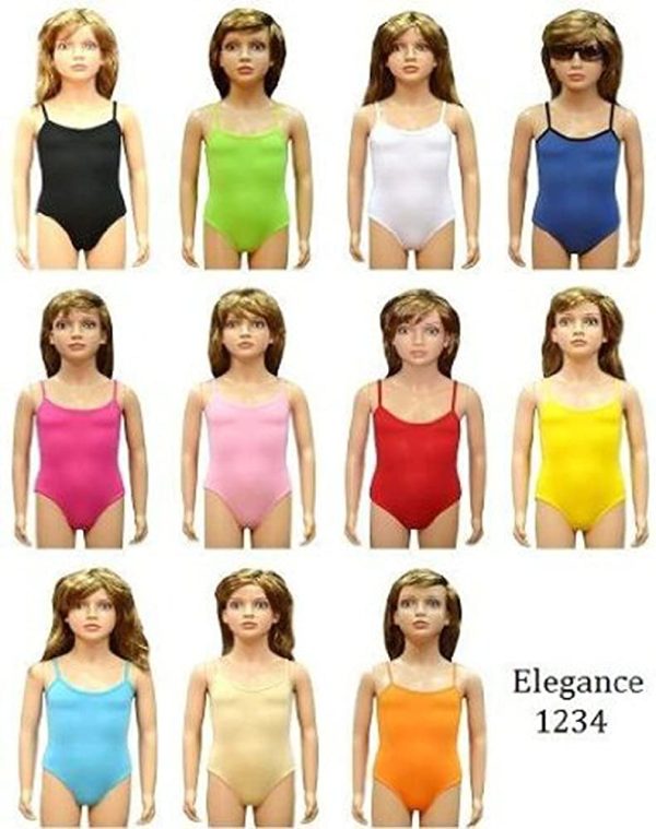 Elegance Girl's Cotton Thin Strap Camisole Leotards/Bodysuits Stretchy Dance/Gym/Ballet Sports(ref:3315) - Image 3