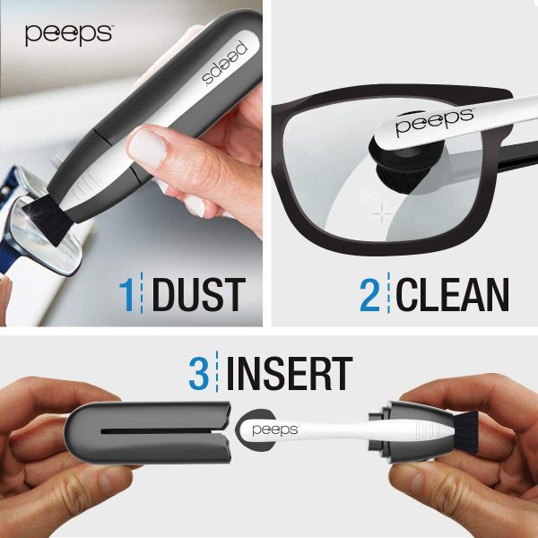 Peeps Eyeglass Cleaner - Carbon Lens Cleaning Tool for Glasses, Spectacles, Sunglasses, Reading Glasses - No Wipes or Cloth (Black) - Image 5