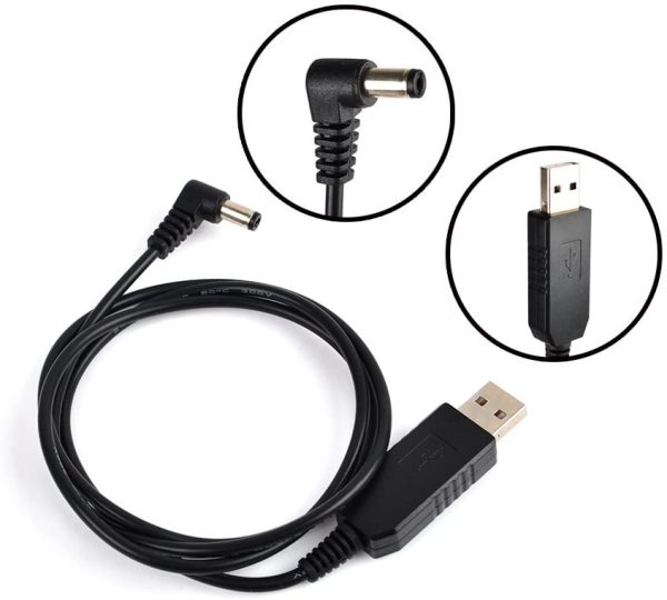 HYS Walkie Talkie Battery Charger USB Charging Cable Replacement for Baofeng UV-5R UV-5RE DM-5R Two Way Radio - Image 2