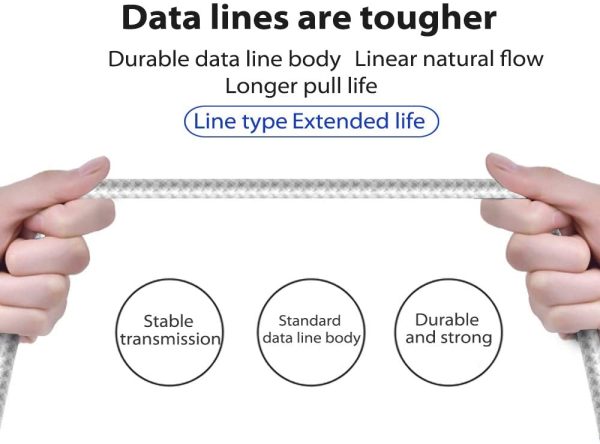 iPhone Charger Cable Lightning Cable 3Pack 3FT/1M Fast Charging & Sync Wire Compatible with iPhone XS/XR/X/8/7/6/5, iPad Pro/Air/mini and More - Image 3