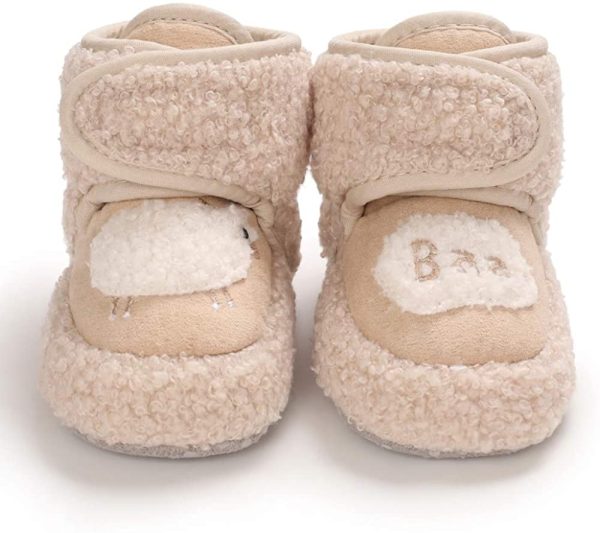 MASOCIO Baby Girls Boys Cute Sheep Booties Infant Soft Sole Crib Pram Prewalker Warm Boots - Image 4