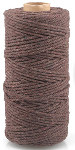 Brwon Macrame Cotton Rope Cord 3MM