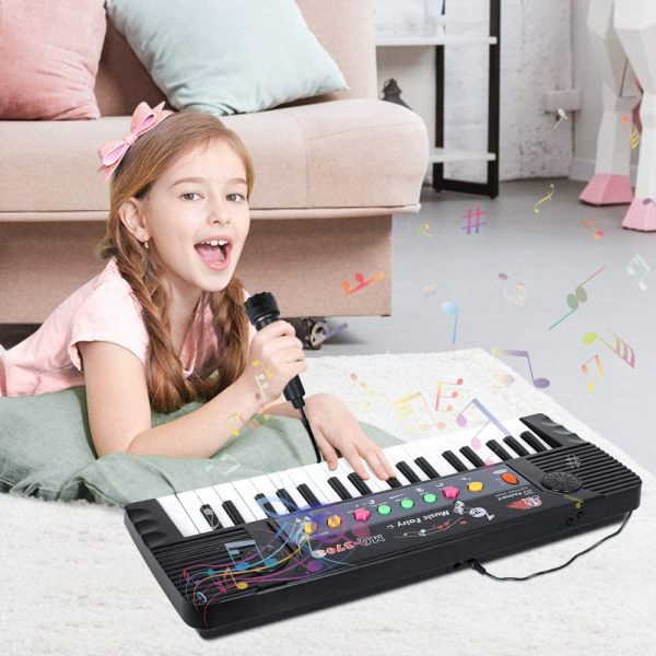 m zimoon Piano for Kids, Piano Keyboard Multifunction 37 Keys Electronic Keyboard with Microphone Musical Educational Toys for Boys Girls Beginners Age 3-8 Year Old - Image 3