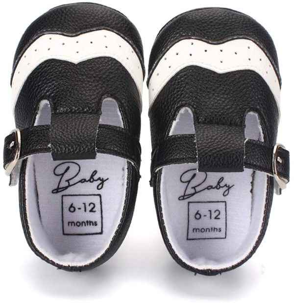 LACOFIA Baby Boy's Anti-Slip Soft PU Leather Sneakers Infant First Walking Slipper Shoes - Image 5