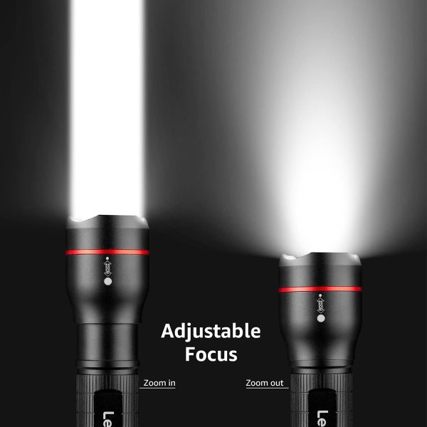 LED Torch, [2 Pack] LE2000 Torch, Super Bright, 5 Modes, Zoomable, Water Resistant, Pocket Size & Lightweight, AAA Battery Operated, Two Battery Options, for Outdoor Use & Indoor Emergency Use - Image 7