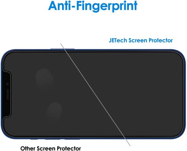 JETech Screen Protector for iPhone 12/12 Pro 6.1-Inch, Tempered Glass Film, 3-Pack - Image 5