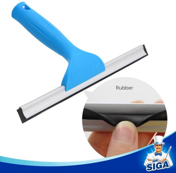 Professional Window Cleaning Combo - Squeegee & Microfiber Window Scrubber, 10" - Image 2