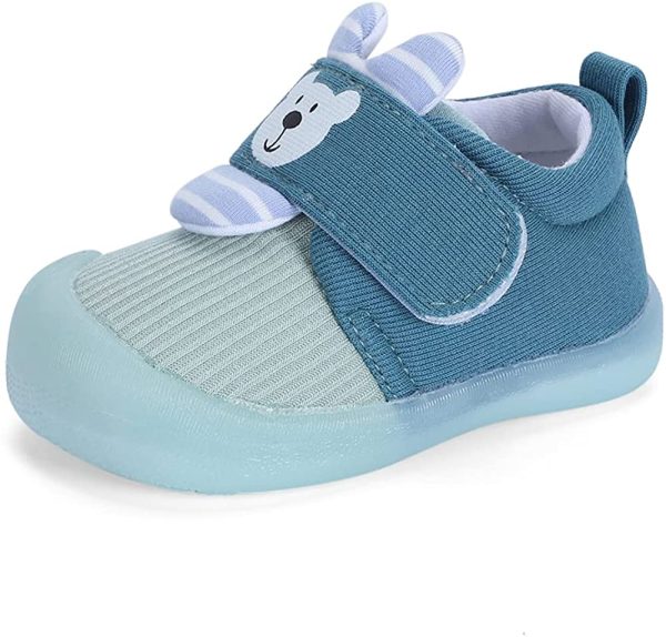 MASOCIO Baby Boys Girls First Walking Shoes Toddler Trainers Rubber Anti Slip Shoes - Image 4