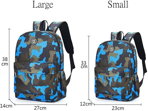 Estwell Kids Boys Girls Camouflage School Backpack Children Primary Schoolbag Book Bag Waterproof Nylon Rucksack Casual Daypack - Image 7