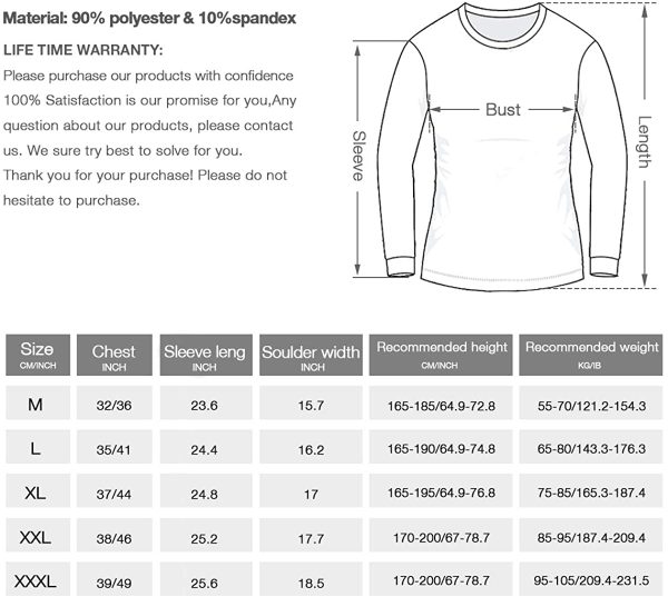 iCKER Base Layer Top Men's & Boy's Wicking Quick Dry Lightweight Sport Compression Tee Long Sleeve Shirt for Cycling Skiing Running Hiking - Image 3