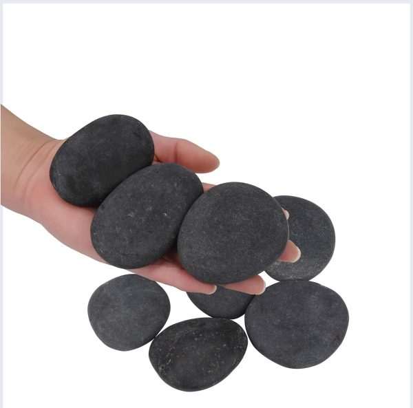 Hisredsun Painting Rock,pebbles for Arts and Craft Painting,Smooth Large Pebbles for painting,Natural river Stone 6-8cm(Grey) (1, 2-3 in) - Image 6