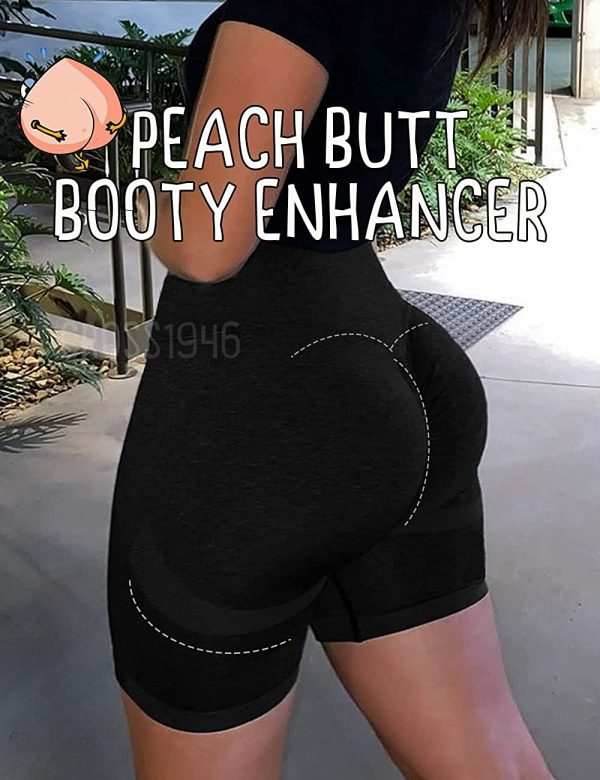 CROSS1946 Women's Seamless Scrunch Butt Shorts Booty Butt Lifting Yoga Shorts Sexy Workout Leggings - Image 5