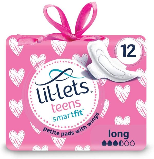 Lil-Lets Teens Long Pads, Petite Pads with Wings, 68 g, 12-Count - Image 7