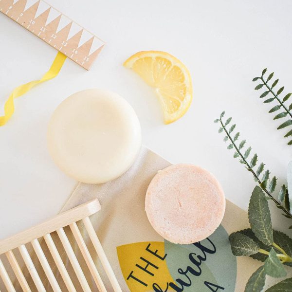 Lemon Shampoo and Conditioner Bar set - Plastic Free - Sulphate Free - - Handmade in Devon UK (SW England) - Image 3