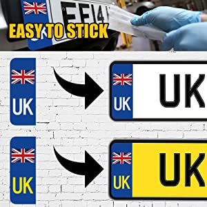 UK Car Plate Sticker