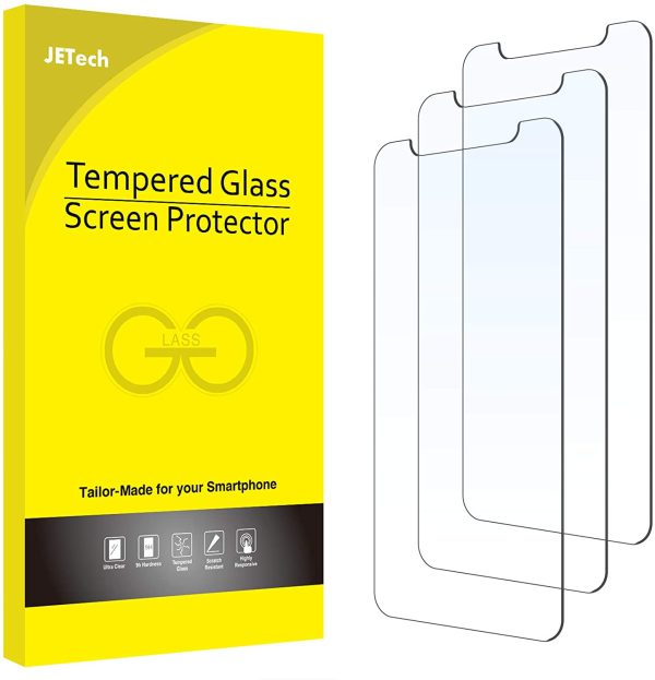 JETech Screen Protector for iPhone 12/12 Pro 6.1-Inch, Tempered Glass Film, 3-Pack - Image 4