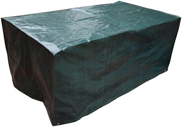 Garden Furniture Covers, 170x95x70cm Patio Furniture Cover Waterproof, Patio Table Covers, Outdoor Rattan Furniture Cover Windproof, Anti-UV, Green - Image 2