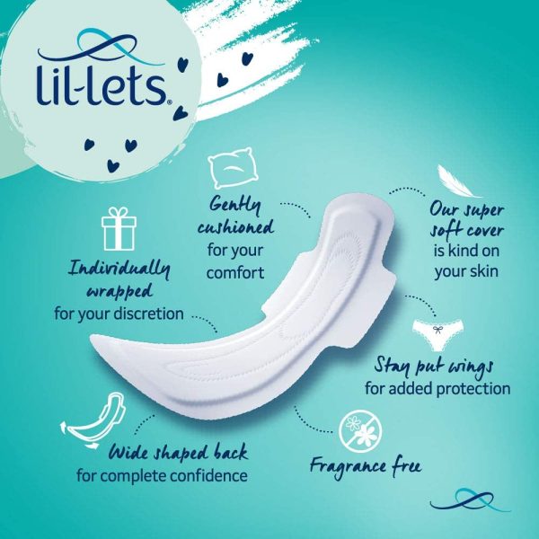 Lil-Lets Maternity Pads | 30 X Extra Long Maxi Thick Pads with Wings | 3 Packs of 10 Pads1 Units - Image 7