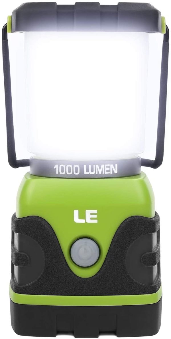 LE Camping Lantern, 1000 Lumen LED Outdoor Lights, 4 Modes Battery Powered Emergency Light, Water Resistant Tent Light for Camping, Hiking, Fishing, Power Cuts and More - Image 7