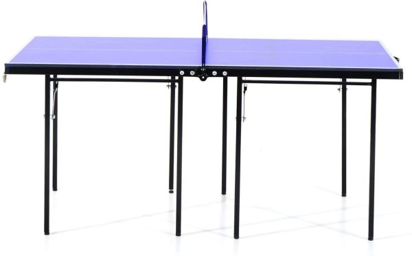 HOMCOM Folding 5ft Mini Compact Table Tennis Top Ping Pong Table Set Professional Net Games Sports Training Play - Image 7