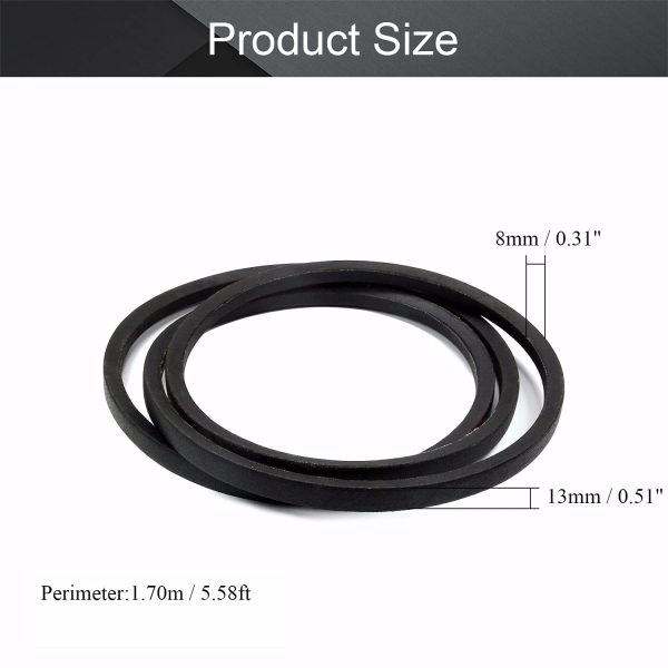 Othmro A-1702/A67 Drive V-Belt Inner Girth 67-inch Industrial Power Rubber Transmission Belt 1PCS - Image 3