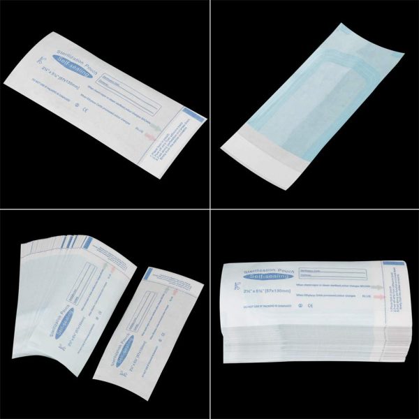 Dental Sterilization Pouch ?? Medical Dental Sterilization Pouch Dentist Tools Measuring Self-sealing Sterilization Pouch ?? Medical Dental Sterilization Pouch?? for Dental Offices Nail Tools - Image 7