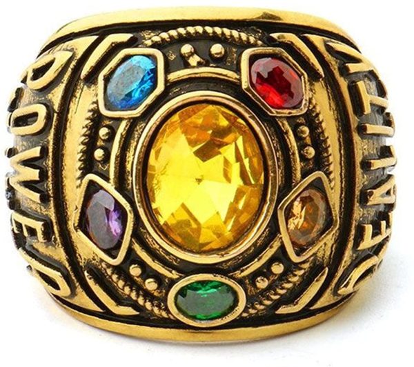 Infinity Stones Ring Inspirational Power Ring Thanos Ring Cosplay Costume Prop