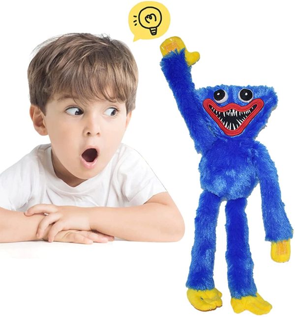 Piucrty Huggy Wuggy Plush Doll Big Bluey Smiling Plushie Toy Cute Smile Friendly Not Scary Nice Blue Plush Figure Smiley Next Day Delivery Good Gift For Girls Boys Girlfriend And Kids - Image 4