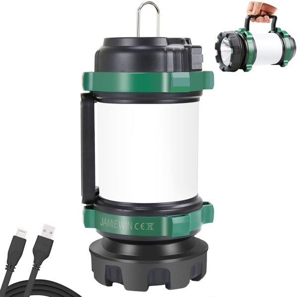 Rechargeable Torch LED Camping Lantern 4000mAh Multiple 6 Modes Emergency Lantern Camping Lamp Spotlight Searchlight Flashlight Outdoor Indoor - Image 3