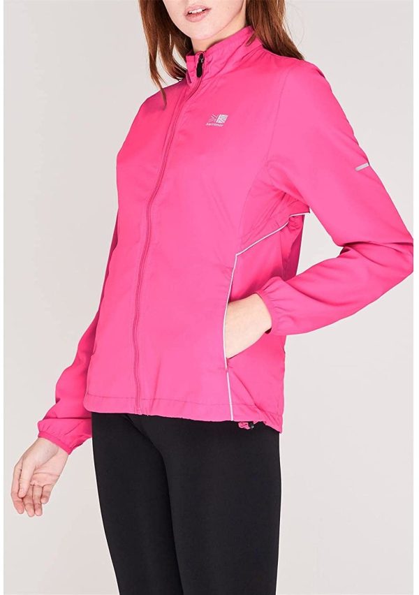 Karrimor Womens Ladies Running Jacket Long Sleeve Zip Fastening Coat Top