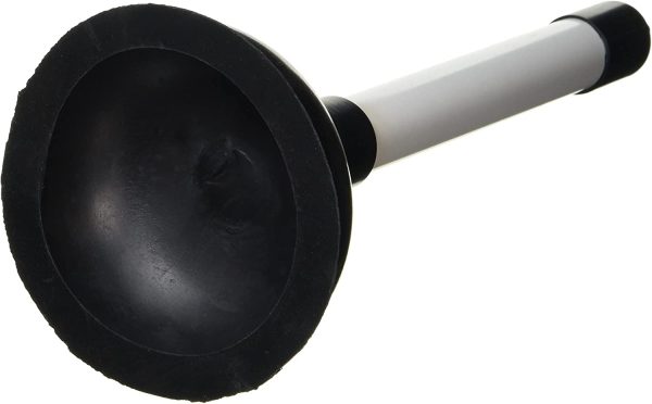 BH01938 100mm (4 inch) Sink Plunger with 225mm (9 inch) Plastic Handle Diameter, White/Black - Image 4