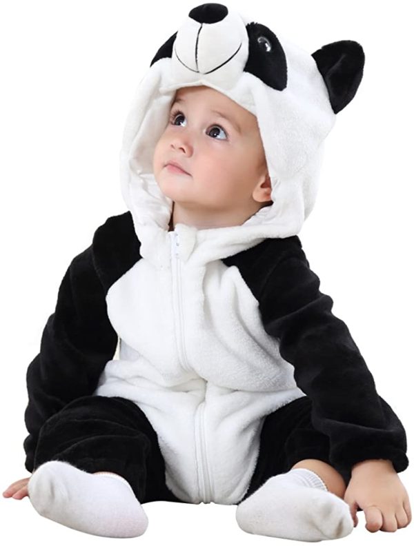 COOKY.D Infant Hooded Baby Rompers Winter Flannel Jumpsuit Pajamas 0-36 Months - Image 6