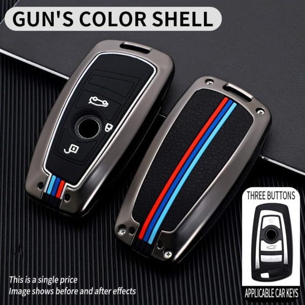 Happyit Zinc Alloy Car Key Cover Cases fit for Bmw 1 3 5 Series F10 F20 F30 G20 F31 F34 G30 F11 X3 F25 X4 I3 M3 M4 360?? Water Proof Protect with Fluorescence (3 Buttons, Matt color) - Image 7