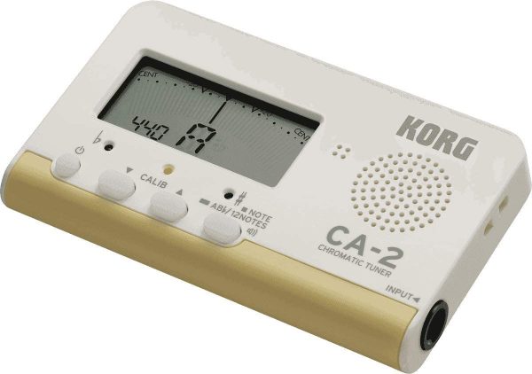 KORG CA-2 Chromatic Digital Tuner for Stringed, Woodwind and Brass Instruments - White - Image 5