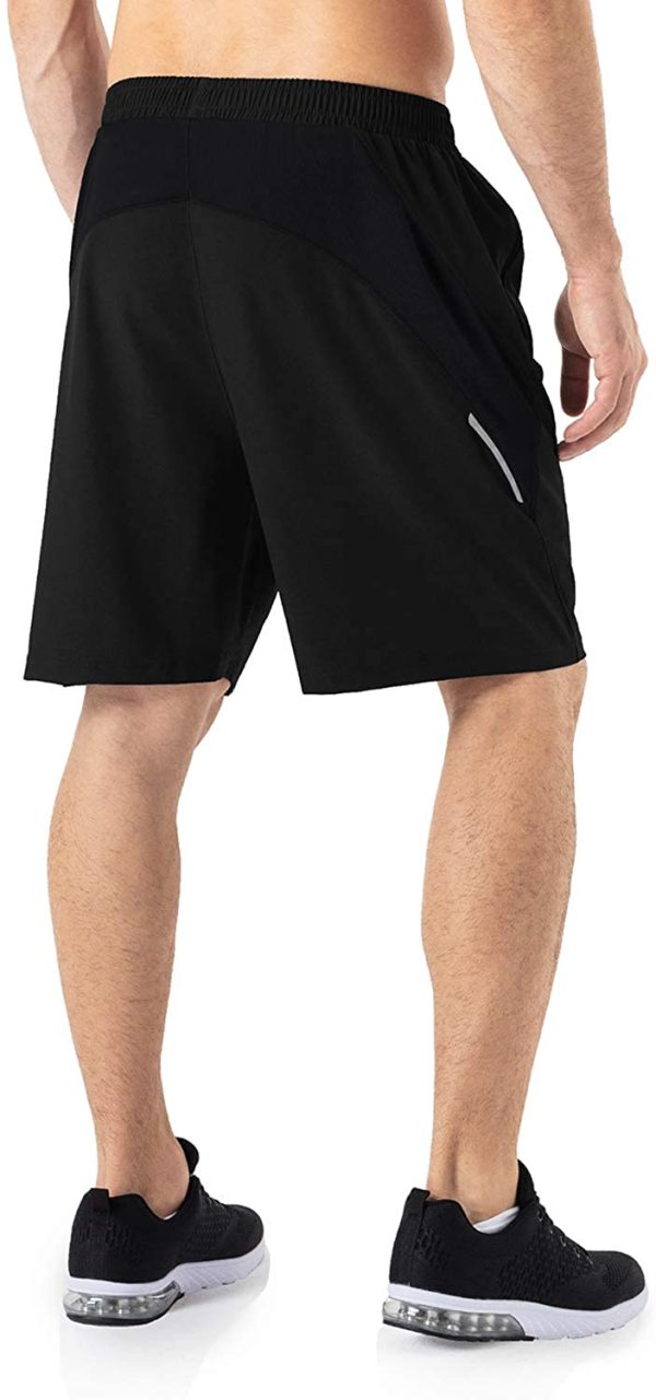 HMIYA Men's Sport Shorts Quick Dry Running Gym Casual Short Lightweight with Zip Pockets - Image 5