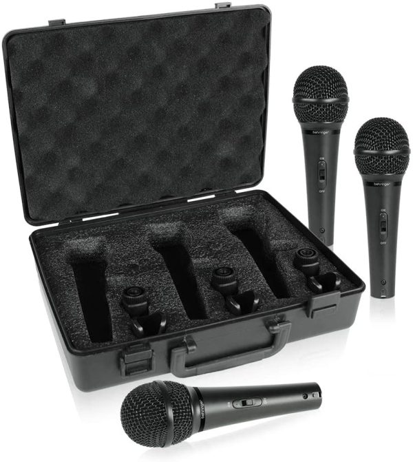 Behringer XM1800S Ultravoice Dynamic Microphone (Pack of 3)(color may slightly vary from Black to Dark Grey) - Image 3