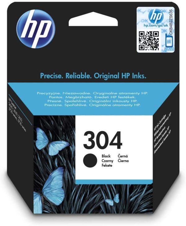 HP N9K06AE 304 Original Ink Cartridge, Black, Single Pack - Image 7