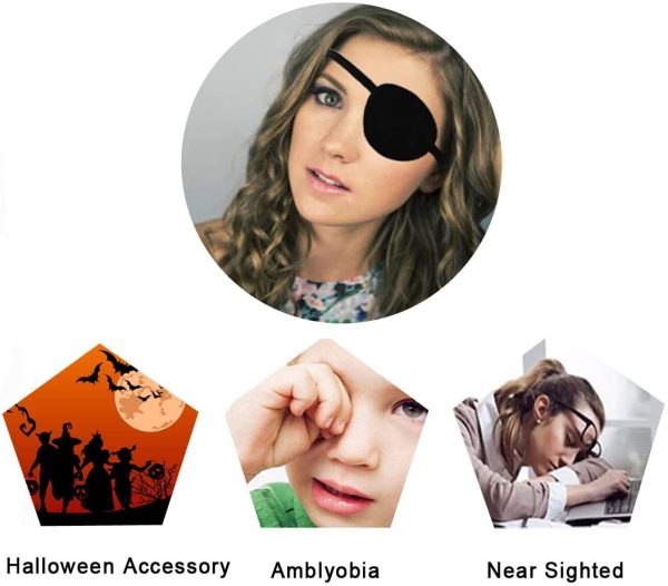 Eye Patches, 2 PCS Medical Lazy Eye Patches, Soft and Adjustable Pirate Eye Patches for Adults and Kids - Image 7