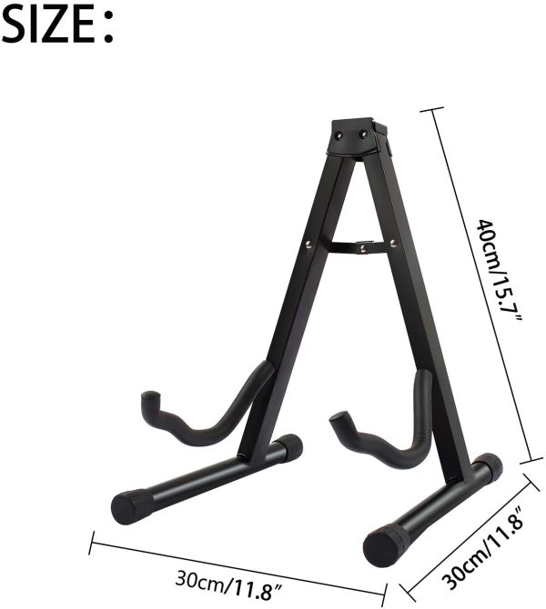 Display4top Universal Foldable A - Frame Guitar Stand,Portable Guitar Stand Holder for Acoustic,Electric Guitars,Electric Bass - Image 6