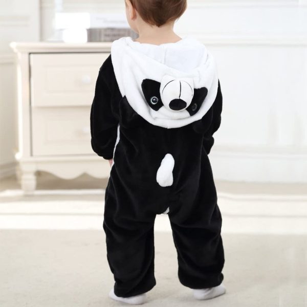 COOKY.D Infant Hooded Baby Rompers Winter Flannel Jumpsuit Pajamas 0-36 Months - Image 5