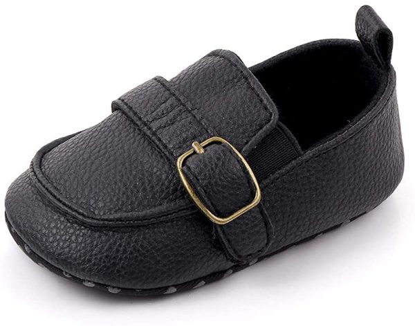 MASOCIO Baby Boys Moccasin Shoes Infant First Walking Soft Sole Anti-Slip Casual Flats Crib Shoes - Image 2